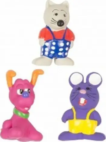 Loja për qen Duvo+ Latex Toy Mix Dog & Mouse, 10cm, shumëngjyrëshe