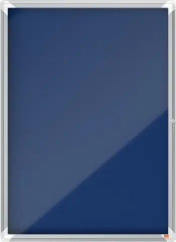 Vitrinë e brendshme Nobo Premium Plus 1902556, 9 x A4, sfond blu, alumin