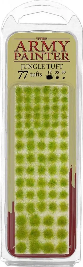 Set dekorativ Army Painter Jungle Tuft, 77 tufa bari, jeshile