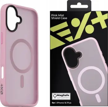 Mbrojtëse telefoni Next One Mist Shield MagSafe, për iPhone 16 Plus, rozë