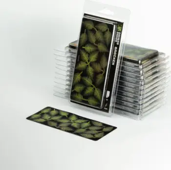 Set dekorativ Gamers Grass Laser Plants Bracken, 22 fletë fieri, për miniatura, jeshile