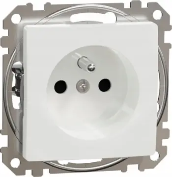 Prizë murale Schneider Electric Sedna Design GN.1-KR.Z/U, Schuko, e bardhë