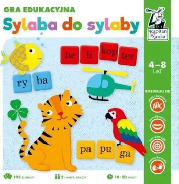 Loje edukative Edgard Captain Science Syllable To Syllable, per femije 4 8 vjec, shume ngjyra