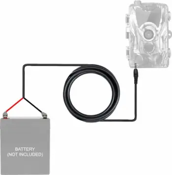 Kabllo energjie EVOLVEO StrongVision Cable Pro, për kamera gjurmimi, lidhje Faston 6.3 mm