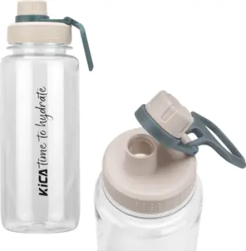 Shishe sportive KiCA SB01, 1000 ml, e bardhë