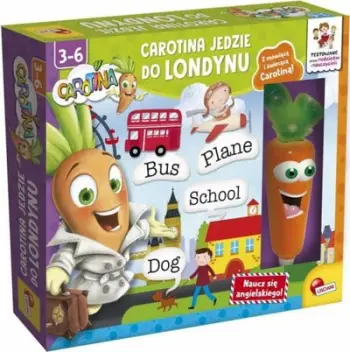 Lojë edukative Lisciani Carotina Goes to London, për mësimin e anglishtes, 3-6 vjeç, shumëngjyrëshe