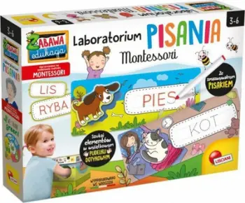 Lojë edukative Lisciani Montessori Writing Laboratory, laborator shkrimi, 3+