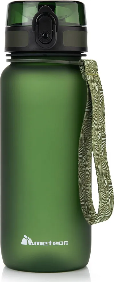 Shishe sportive Meteor Bottle, 650 ml, me sitë, e gjelbër - 1