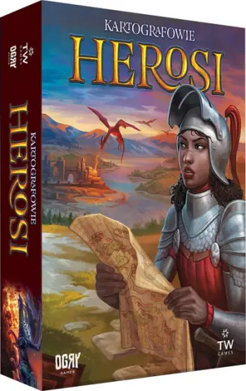 Lojë bordi Thunderworks Games Cartographers Heroes, strategjike, për familje, shumëngjyrëshe