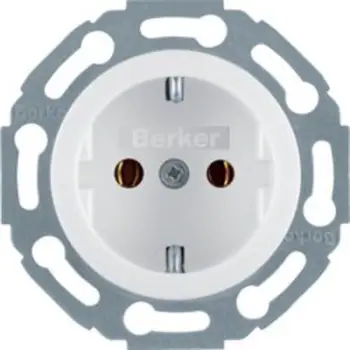 Prizë murrale Berker SCHUKO Hager 474520, 16A, 250V, e bardhë