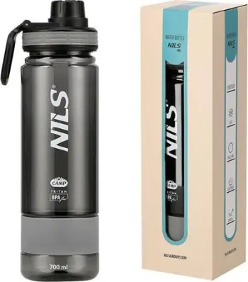 Shishe sportive pa BPA, 700ml, tritan, me gryke kundër rrjedhjes, transparente