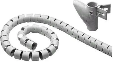 Organizuese për kabllo MicroConnect, spirale, e argjendë - 1