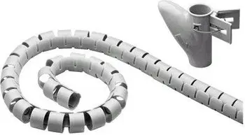 Organizuese për kabllo MicroConnect, spirale, e argjendë