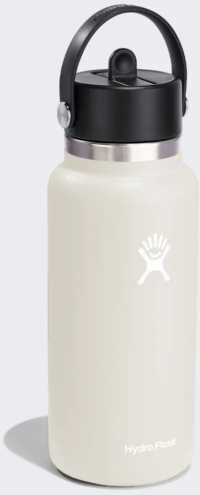 Shishe termike Hydro Flask Wide 32 Oz, me pipë, mavi - 4
