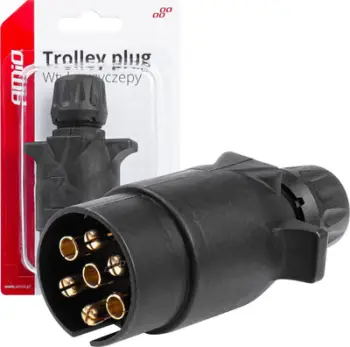 Prizë rimorkioje AMiO 03216, 7 pina, plastike, e zezë