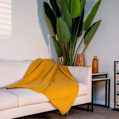 Batanije fleece, 170x130 cm, portokalli - 4