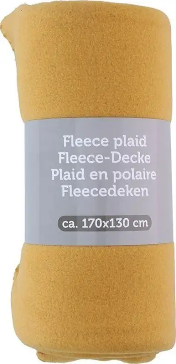 Batanije fleece, 170x130 cm, portokalli