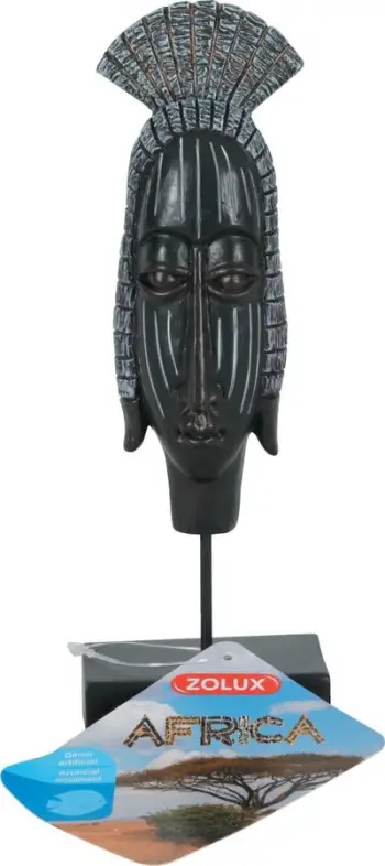 Ornament akuariumi Zolux AFRICA, maskë femër, madhësia M, kafe
