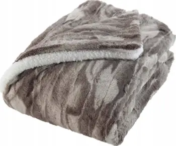 Batanije dekorative Faux Fur Caribou, 125x150cm, natyrale