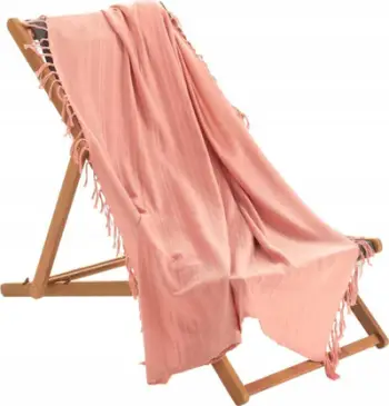 Batanije dekorative Douceur d'intérieur LILIA, pambuk 100%, 150x150 cm, coral