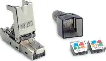 Prizë RJ45 Value 26.99.0373, Cat.6A STP, fushore, argjendi