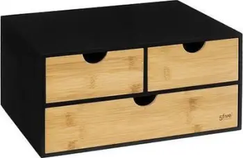 Kullë ruajtjeje FIVE Bava, 31cm, për zyrë, e zezë
