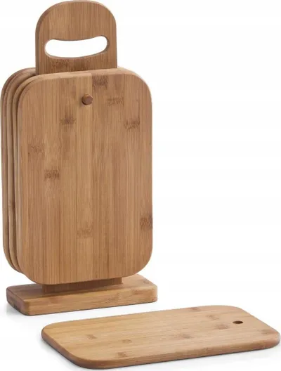 Set dërrasash prerëse kuzhine Zeller, bambu, 7 copë, natyrale - 1