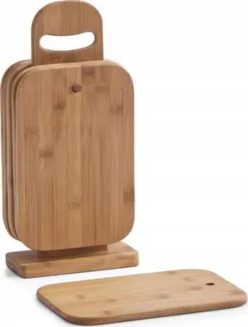 Set dërrasash prerëse kuzhine Zeller, bambu, 7 copë, natyrale
