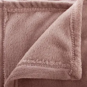 Batanije flanel Emako Plaid Flannel Rose, 130x180cm, rozë
