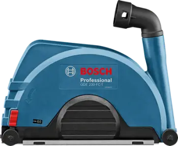 Mbrojtëse thithjeje Bosch GDE 230 FC-T 1600A003DM, për prerje 230mm, sistem Click and Clean, blu