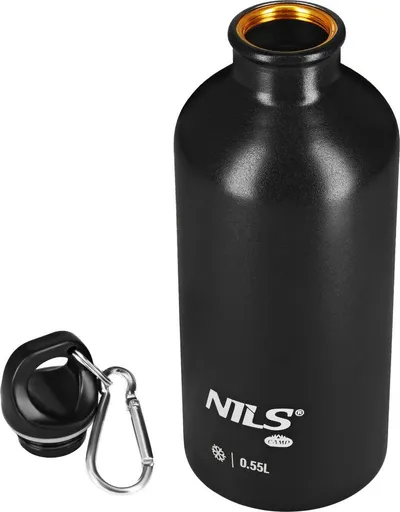 Shishe termike udhëtimi NILS Camp NC3801, 550ml, çelik inox, gri - 4