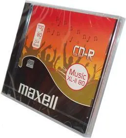 CD audio Maxell CD-R XL-II, 80 min, i bardhë - 1