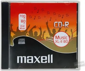 CD audio Maxell CD-R XL-II, 80 min, i bardhë - 2