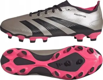 Këpucë futbolli Adidas Predator League MG IF6383, për meshkuj, argjendi