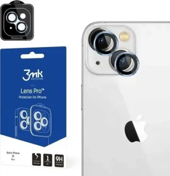 Mbrojtëse xhami lente 3MK Glass Protection Pro, për iPhone 15 Plus, 9H, blu