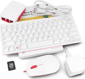 Set desktop Raspberry Pi 5 Official, komplet aksesorësh, tastierë dhe mi, standard EU