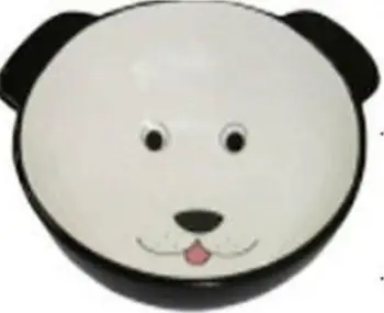 Tas qeramike për qen Yarro DOG, 16 x 14.5 x 4 cm, i zi