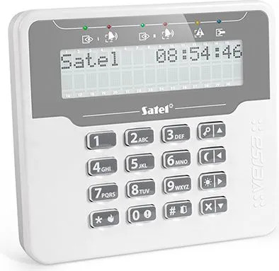 Tastierë alarmi Satel Versa LCDM, ekran LCD, me ndriçim, e bardhë - 1