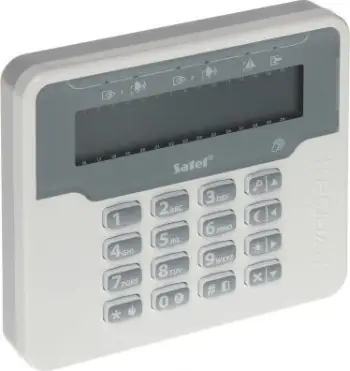 Tastierë alarmi Satel VERSA LCDR, ekran LCD, pa tela, e bardhë