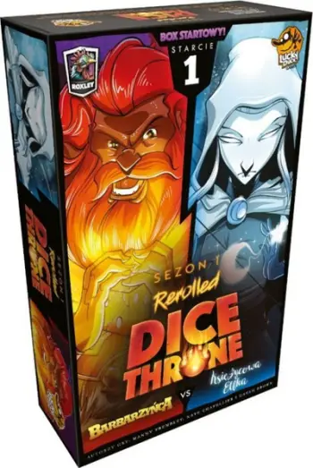 Lojë me letra dhe zare Lucky Duck Dice Throne: Clash 1 - Barbarian vs Lunar Elf