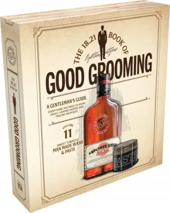 Set dhuratë 18.21 Man Made Book of Good Grooming Vol. 11, Man Made Wash 532 ml, pastë flokësh 56 g, Sweet Tobacco