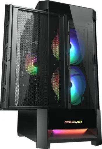 Kullë kompjuteri Cougar Duoface RGB CGR-5ZD1B-RGB, ATX, ndriçim RGB, e zezë