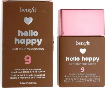 Fondatinë Benefit Hello Happy Soft Blur #09, 30 ml - 1