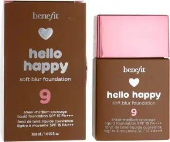 Fondatinë Benefit Hello Happy Soft Blur #09, 30 ml