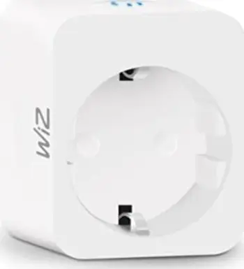 Prizë smart WiZ Smart Plug Powermeter Type F, matje konsumi, kontroll me aplikacion, e bardhë