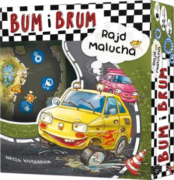 Lojë puzzle garash Nasza Księgarnia BUM i BRUM Toddler Rally, për fëmijë, pjesë të mëdha, shumëngjyrëshe