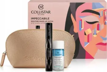 Set dhuratë maskara Collistar Impeccable Mascara, efekt volum dhe gjatësim, e zezë