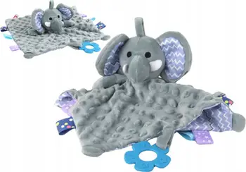 Batanije pelushi për fëmijë, elefant lodër, përqafuese, gri e butë