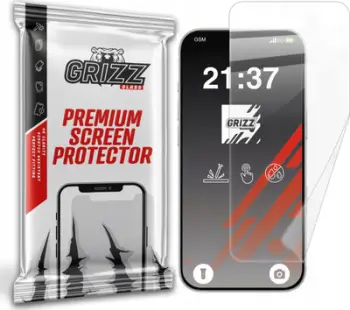 Mbrotës ekrani GrizzGlass CeramicFilm për Apple iPhone 16 Pro, keramik, transparent