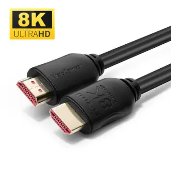 Kabllo HDMI Microconnect MC-HDM19197.5V2.1, 7.5 m, HDMI 2.1, e zezë